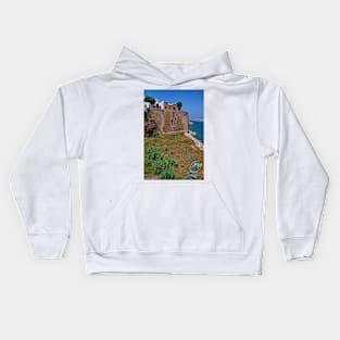 Morocco. Rabat. Kasbah Des Oudaias. View across the river. Kids Hoodie